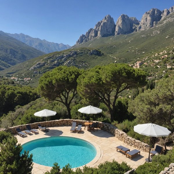 Quels sont les meilleurs endroits pour louer une maison de vacances en Corse avec des randonnées en montagne et des cours de cuisine ?